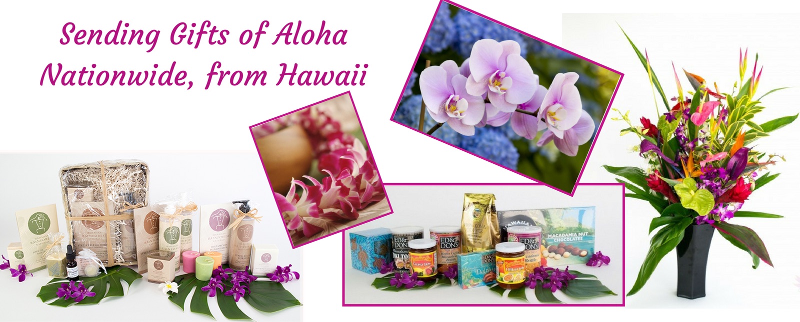 Hawaiian Flowers Leis Hawaiian Gift Baskets Loose Orchid Blooms
