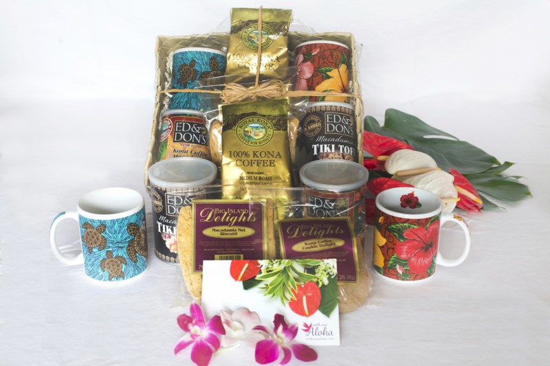 Hawaiian Couples 100 Kona Coffee Gift Bag