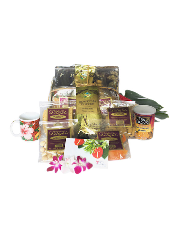 Big Kahuna Hawaiian Gift Basket With