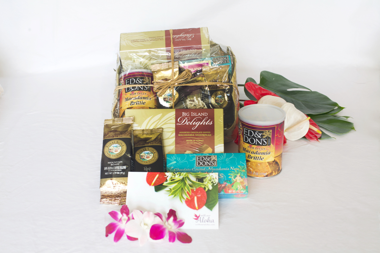 Aloha Hawaiian Gift Basket coffee