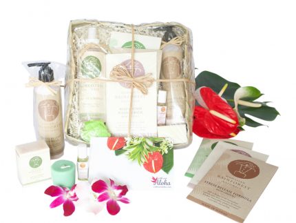 Hawaiian spa gift basket deluxe