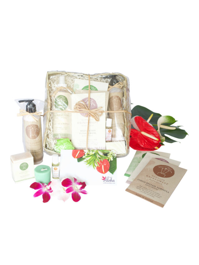 Deluxe Pampering Women's Spa Gift Basket Hawaiian Spa Gift
