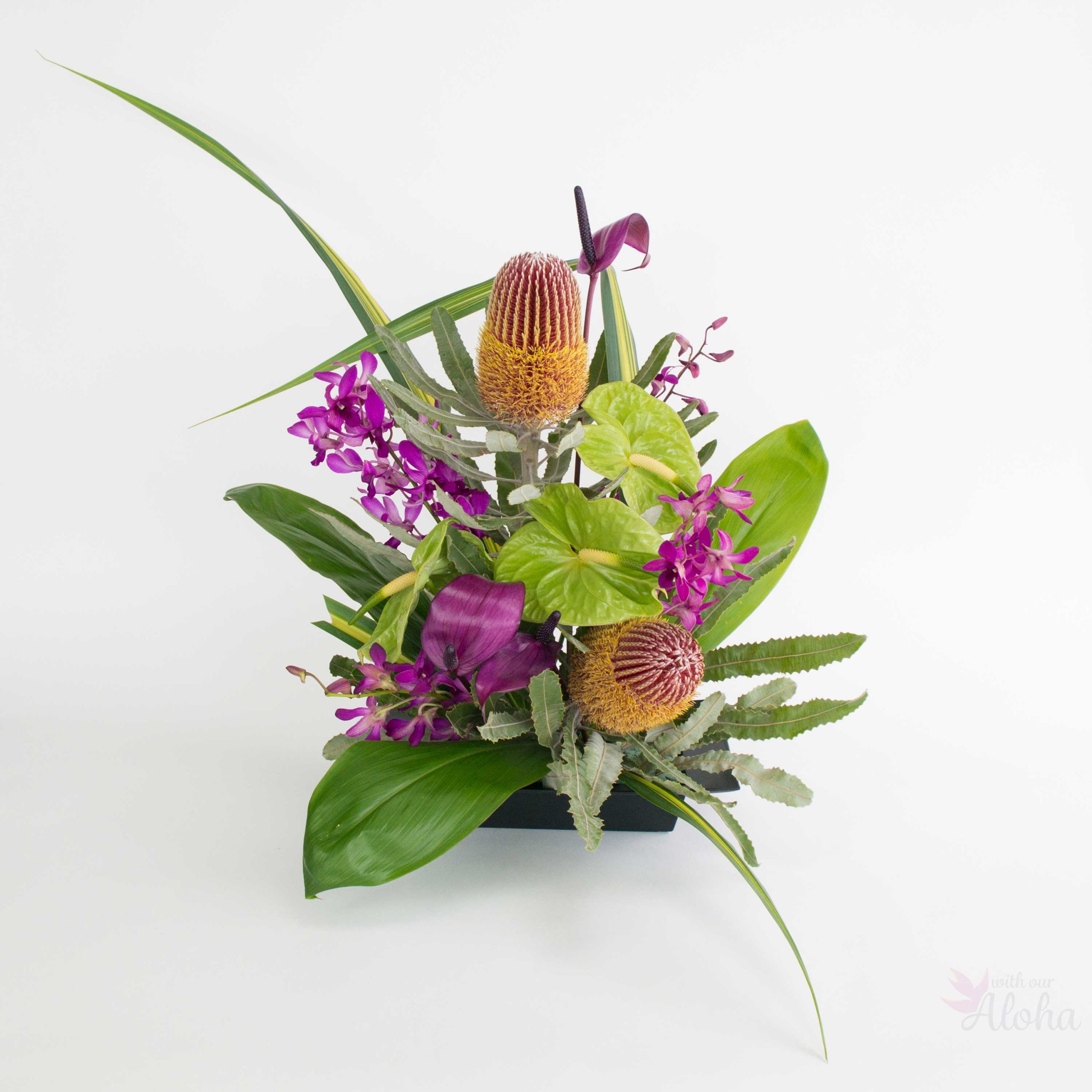 hawaiian sweetheart flower arrangement - With Our Aloha