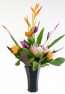 Hawaiian protea assortment with heliconia
