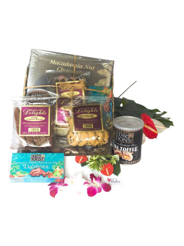 Hawaiian chocolates gifts basket