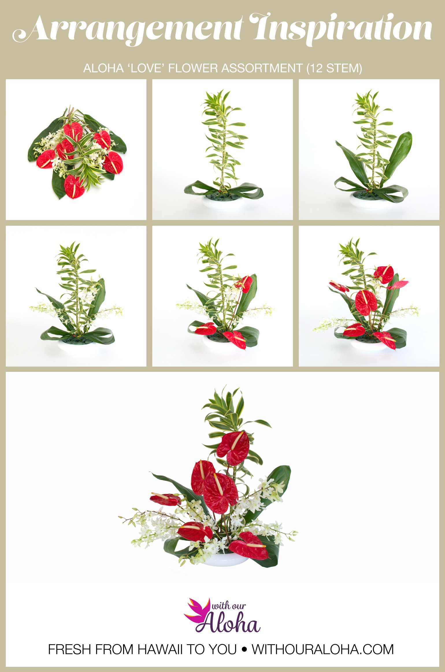 Hawaiian Valentines Flowers DIY - With Our Aloha