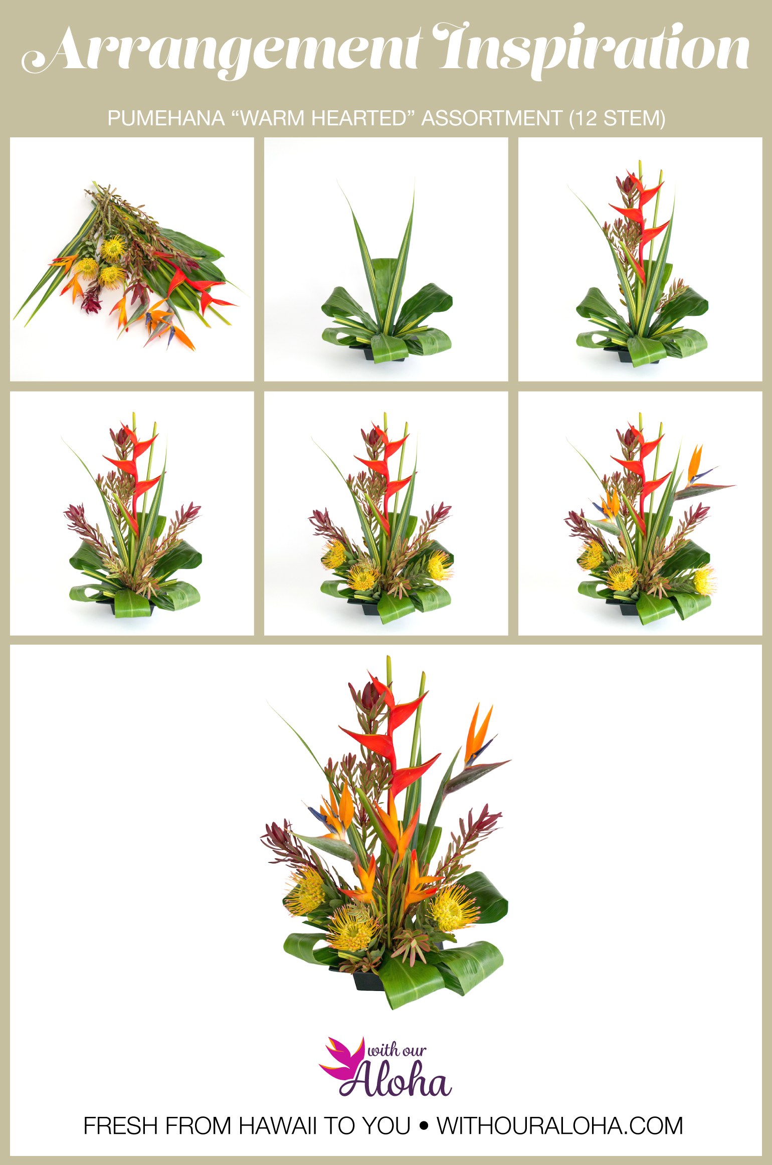 Create Hawaiian Flower Arrangement - With Our Aloha