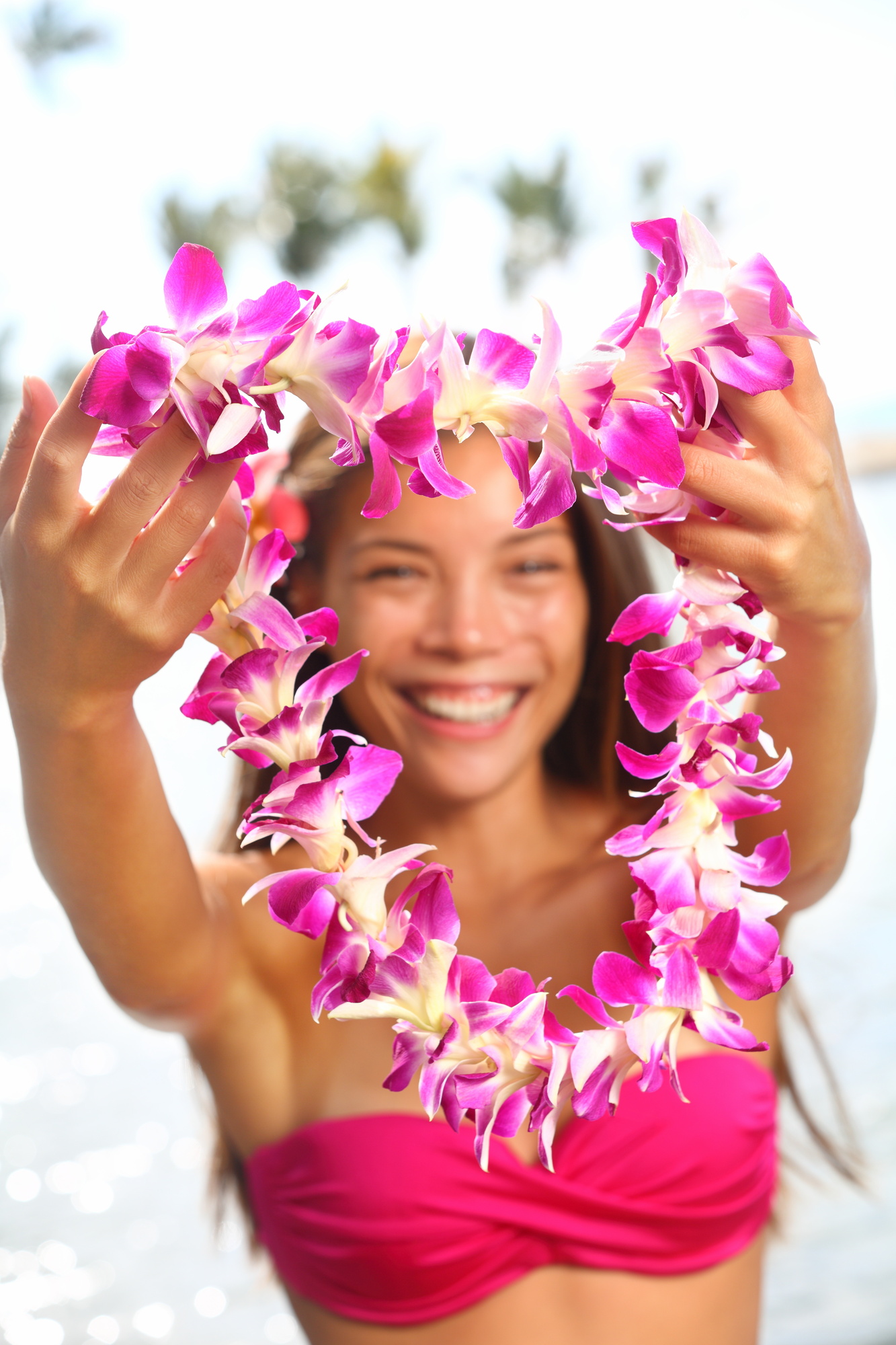 Red White Blue Hawaii flower lei| Alibaba.com