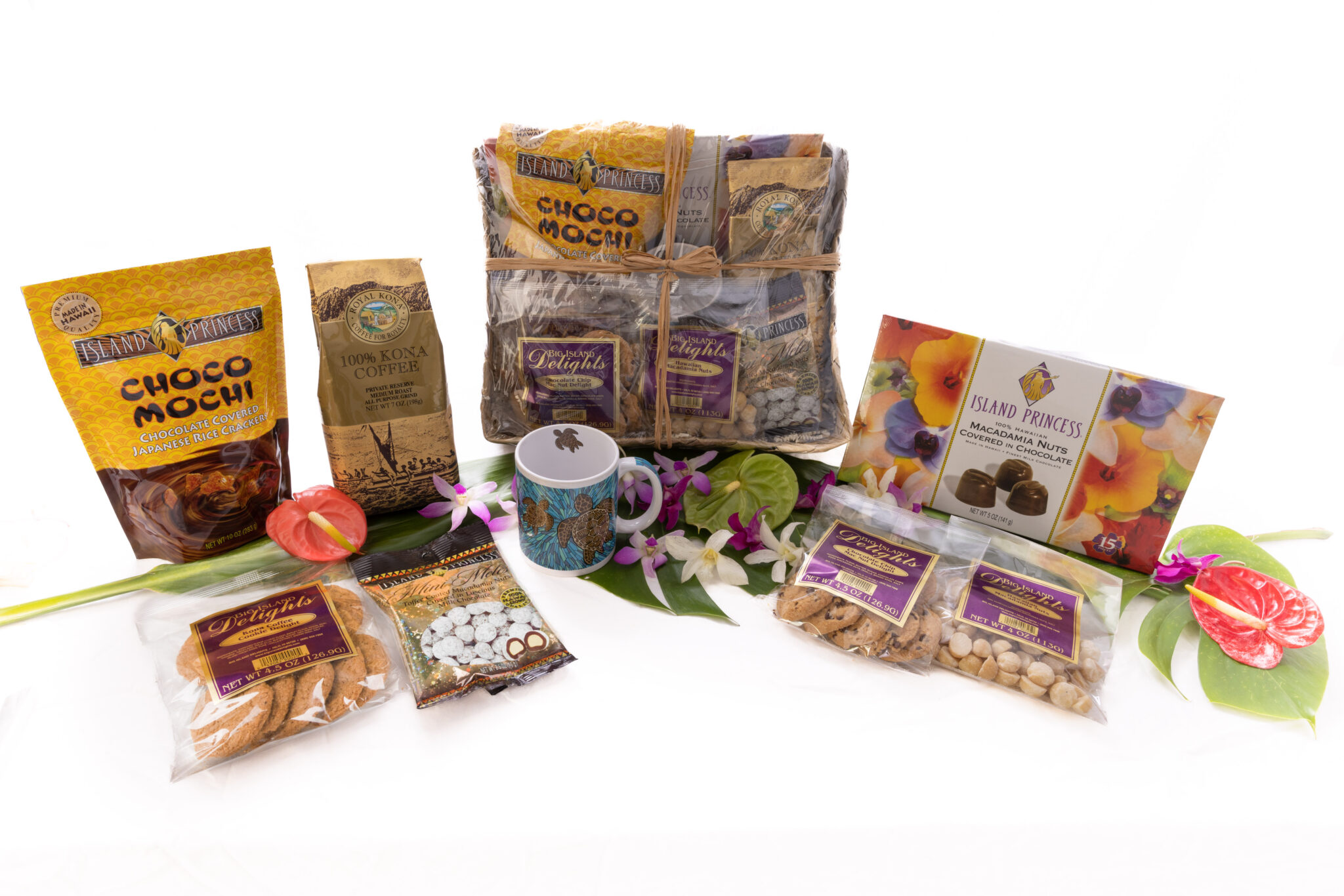 Big Kahuna Hawaiian Gift Basket Free Waikiki Delivery With Our Aloha