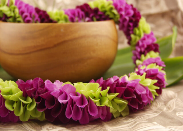 Shelly Lei Hawaiian Spiral Orchid Lei