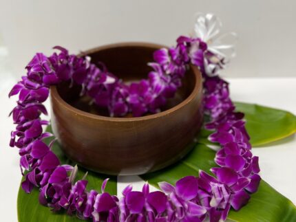 Hawaiian Bernice Lei purple orchids