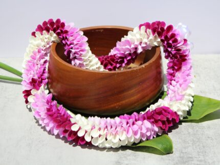 Orchid lei pink, white, purple